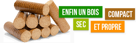 briquettes de bois densifié