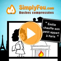 Vidéo Simplyfeu, bois compressé pour appartement