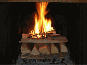 Allumage cheminée par le haut le petit bois s'enflamme