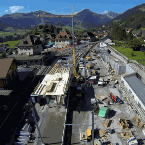 Construction centrale chauffage aux plaquettes de bois