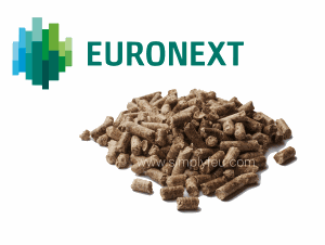 Euronext tas de granulés de bois simplyfeu