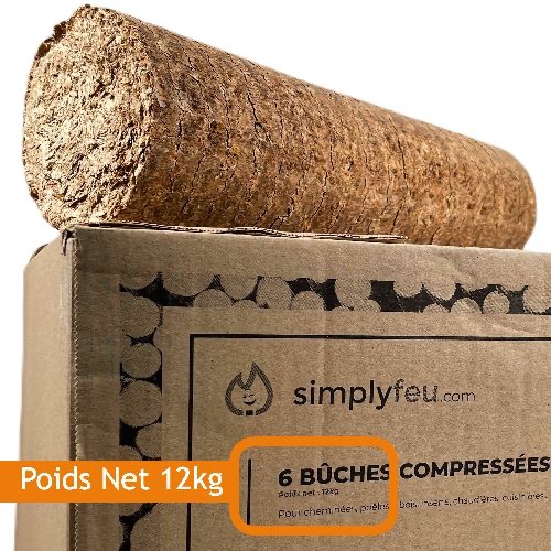 Attention au poids bien indiqué lors de l’achat de bois compressé