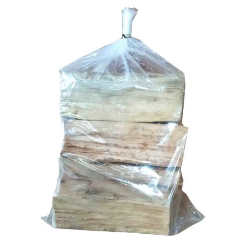 Buches de bois en sac plastique