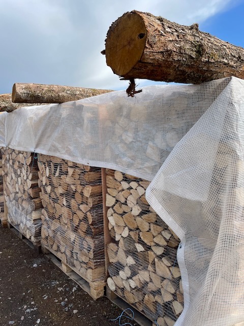 séchage du bois de chauffage avec une serre solaire