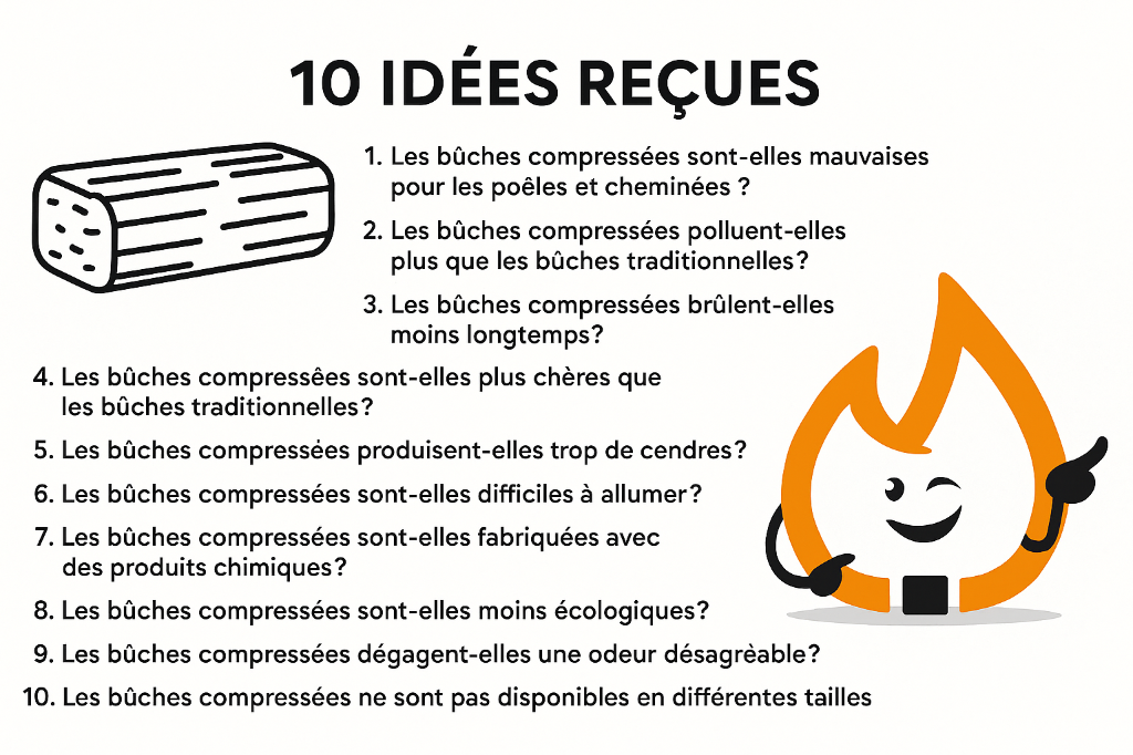 Les 10 Idées Reçues sur les Bûches Compressées