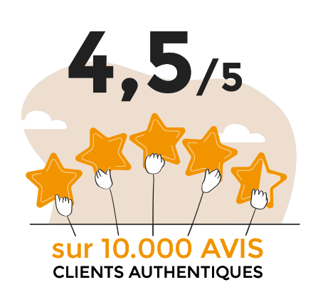 SimplyFeu est noté 4,5/5 sur des avis vérifiés sur plus de 10000 avis clients authentiques