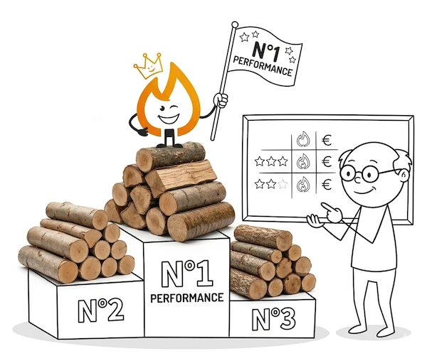 Tableau classement bois de chauffage : quelle essence choisi