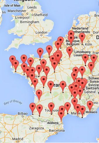 Les dépôts de bois de chauffage compressé et granulés de bois de Simplyfeu en France