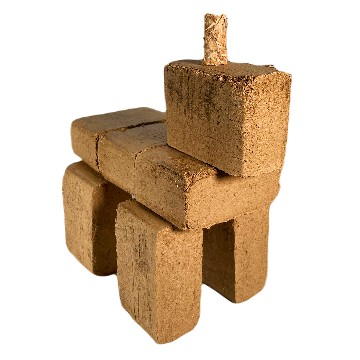 Assemblage amusant de Briquette de bois compressé Simplyfeu