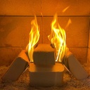 Allumage facile de la briquette de bois compressé