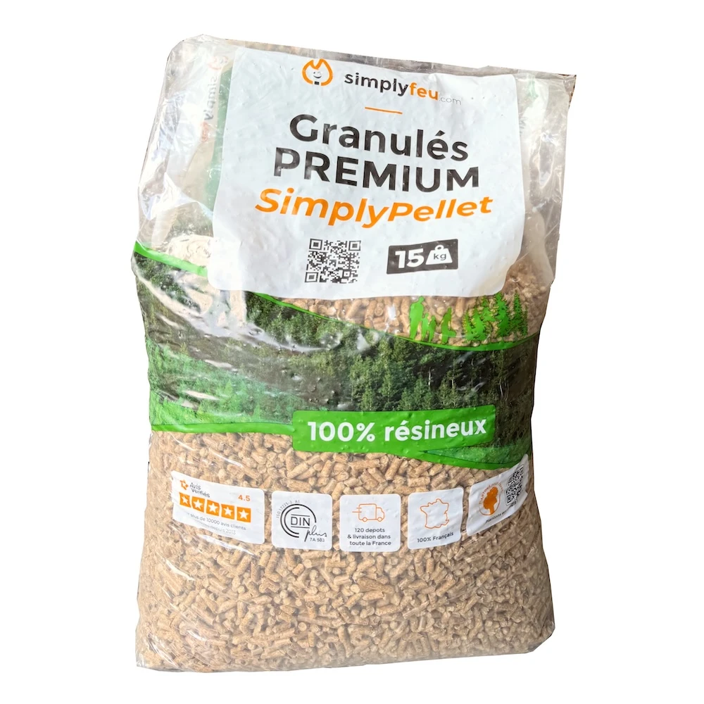 PELSF65 Granulés de bois SimplyPellet - palette - 1 sacs detour - 1000px.webp