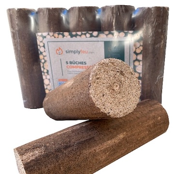 Bois compressé et Bois de chauffage 30cm