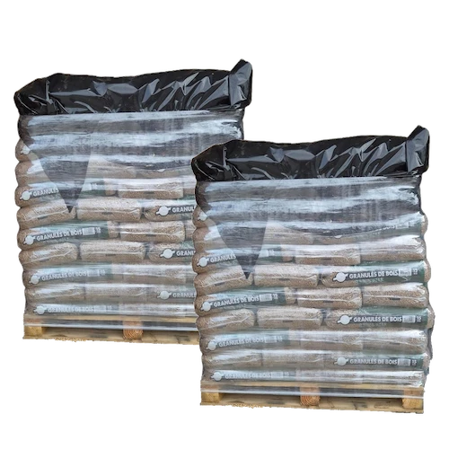 Granulés de bois Premium ECO BOIS ENERGIE - 2 palettes - 132 sacs 1980kg