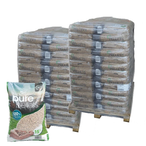 [PEL-2PP65] Granulés de Bois Premium Pure Pellet - 2 palettes - 130 sacs 1950kg