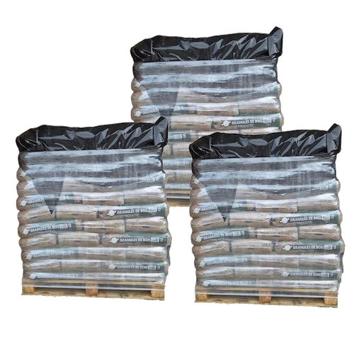 [PEL-3EO66] Granulés de bois Premium ECO BOIS ENERGIE - 3 palettes - 198 sacs 2970 kg